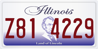 IL license plate Z814229