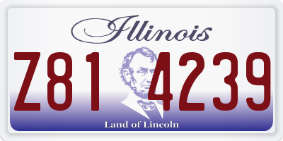 IL license plate Z814239