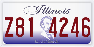 IL license plate Z814246