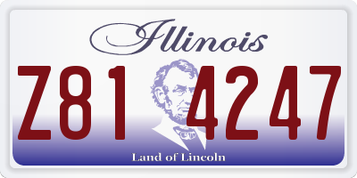 IL license plate Z814247