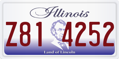 IL license plate Z814252