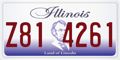 IL license plate Z814261