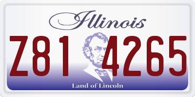IL license plate Z814265