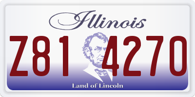 IL license plate Z814270