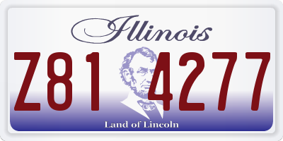 IL license plate Z814277