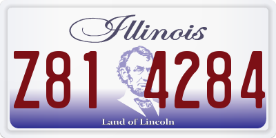 IL license plate Z814284