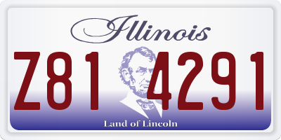 IL license plate Z814291