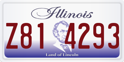 IL license plate Z814293