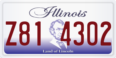 IL license plate Z814302