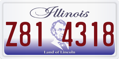 IL license plate Z814318