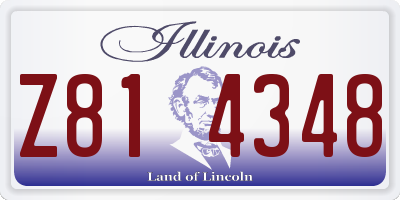 IL license plate Z814348