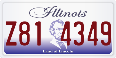 IL license plate Z814349