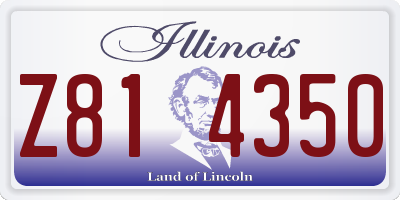 IL license plate Z814350