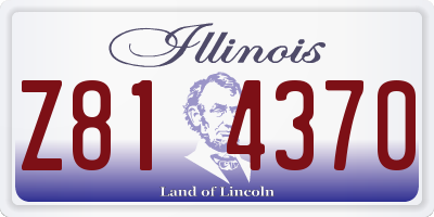 IL license plate Z814370