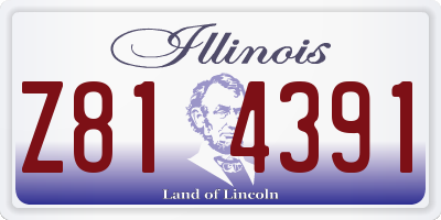 IL license plate Z814391