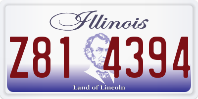 IL license plate Z814394