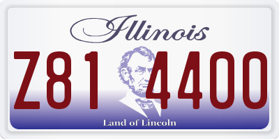 IL license plate Z814400