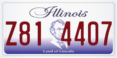 IL license plate Z814407