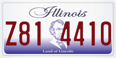 IL license plate Z814410