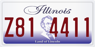 IL license plate Z814411