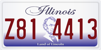 IL license plate Z814413
