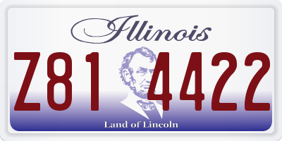 IL license plate Z814422