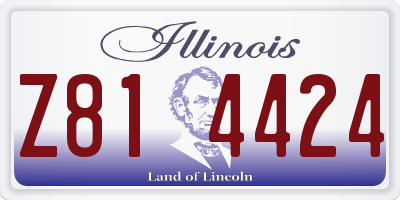 IL license plate Z814424