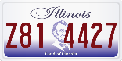 IL license plate Z814427