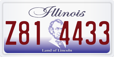 IL license plate Z814433