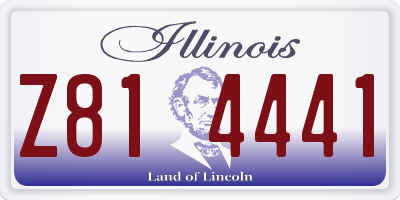 IL license plate Z814441