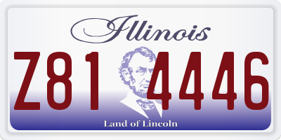 IL license plate Z814446