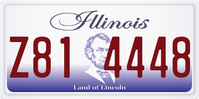 IL license plate Z814448
