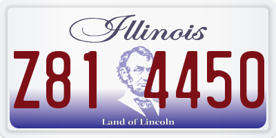 IL license plate Z814450