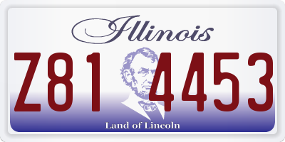 IL license plate Z814453