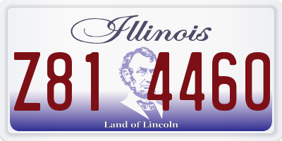 IL license plate Z814460