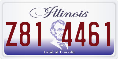 IL license plate Z814461