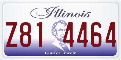IL license plate Z814464