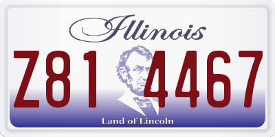 IL license plate Z814467