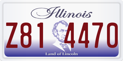 IL license plate Z814470