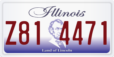 IL license plate Z814471