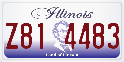 IL license plate Z814483