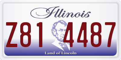 IL license plate Z814487