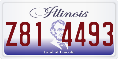 IL license plate Z814493