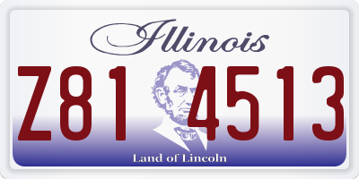 IL license plate Z814513