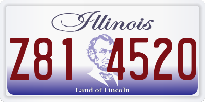 IL license plate Z814520