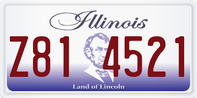 IL license plate Z814521