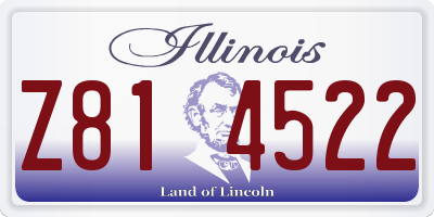 IL license plate Z814522
