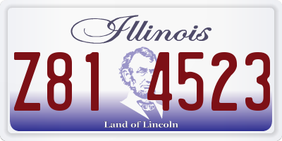 IL license plate Z814523