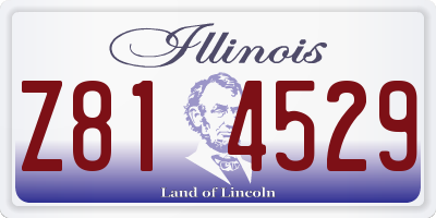 IL license plate Z814529