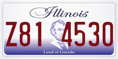 IL license plate Z814530